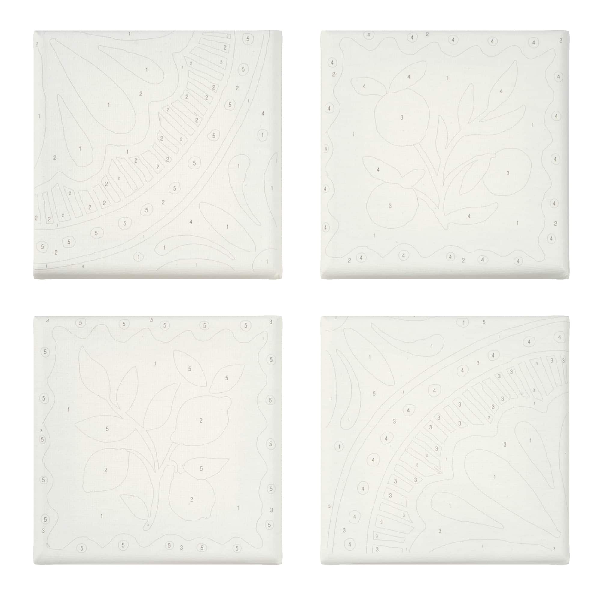 Citrus Tiles Paint-by-Number Gallery Mini Kit by Artist's Loft®